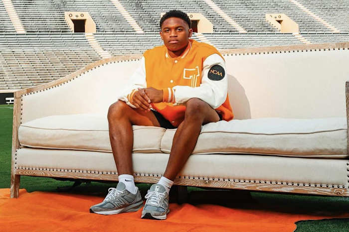 4-star WR Braylon Staley during his official visit to Tennessee this summer. (Photo courtesy of Braylon Staley)